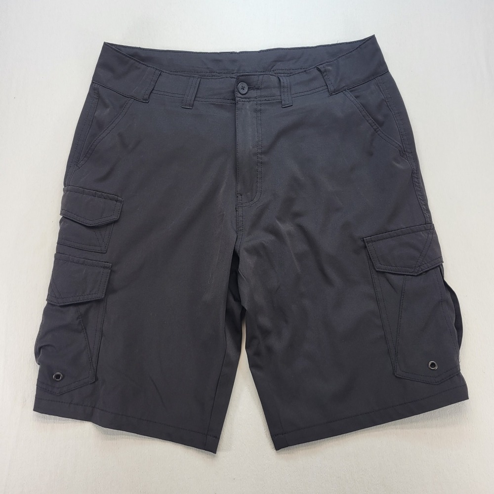 Jake Austin Cargo Shorts Mens 34 Black Outdoor Utility Performance Pockets